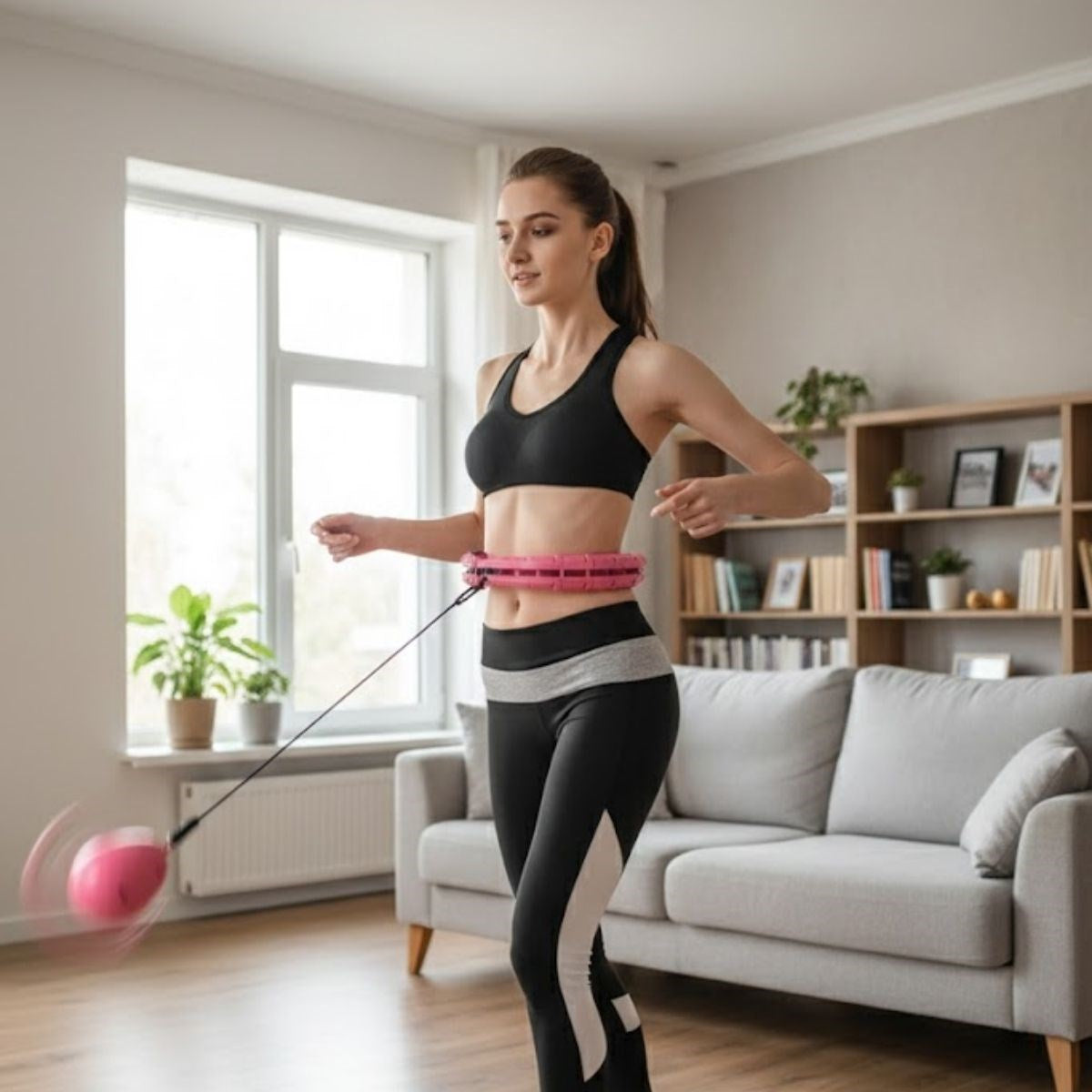 Ayarlanabilir Zayıflatıcı Hulahop Bel ve Karın Bölgesi İçin İnceltici Fitness Aleti Spor Çemberi