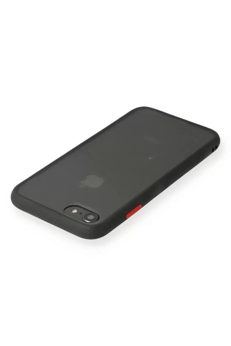 Mey İthalat® iPhone 7 Kılıf Montreal Silikon Kapak - Siyah
