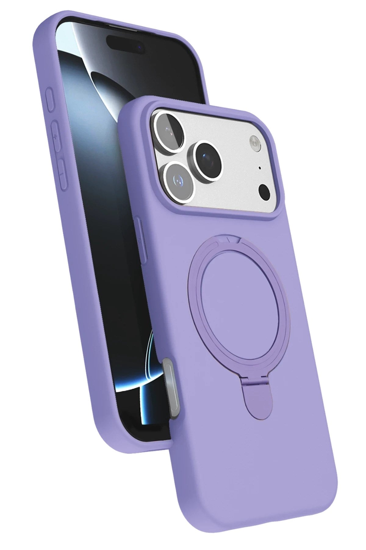 Mey İthalat® iPhone 17 Pro Max Regal Magsafe Standlı Kapak - Lila