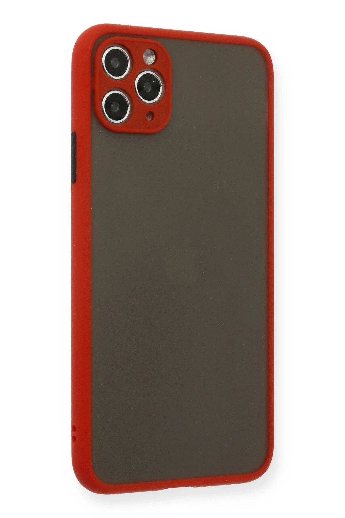 Mey İthalat® iPhone 11 Pro Max Kılıf Montreal Silikon Kapak - Kırmızı