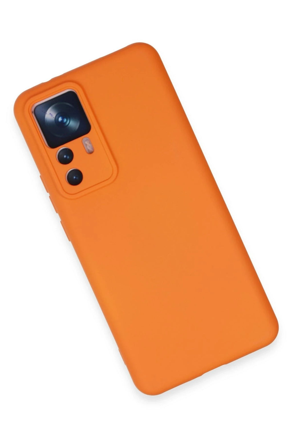 Mey İthalat® Mi 12T Pro Kılıf Nano içi Kadife Silikon - Turuncu