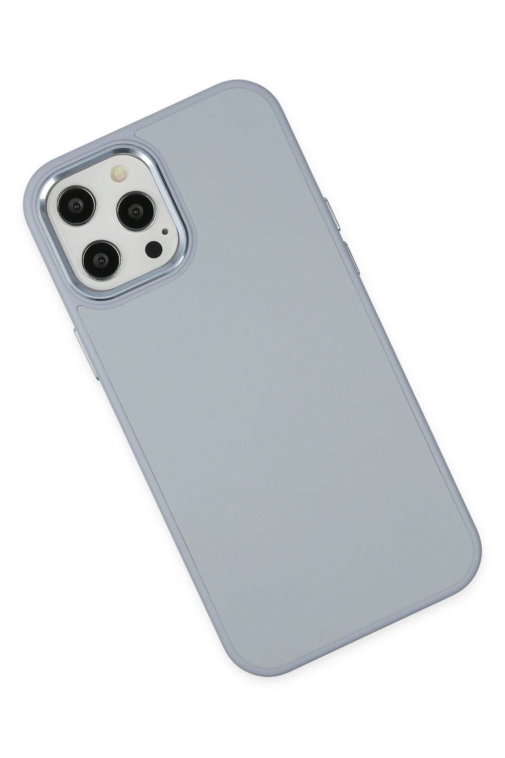 Mey İthalat® iPhone 12 Pro Max Kılıf Asya Deri Silikon - Sierra Blue