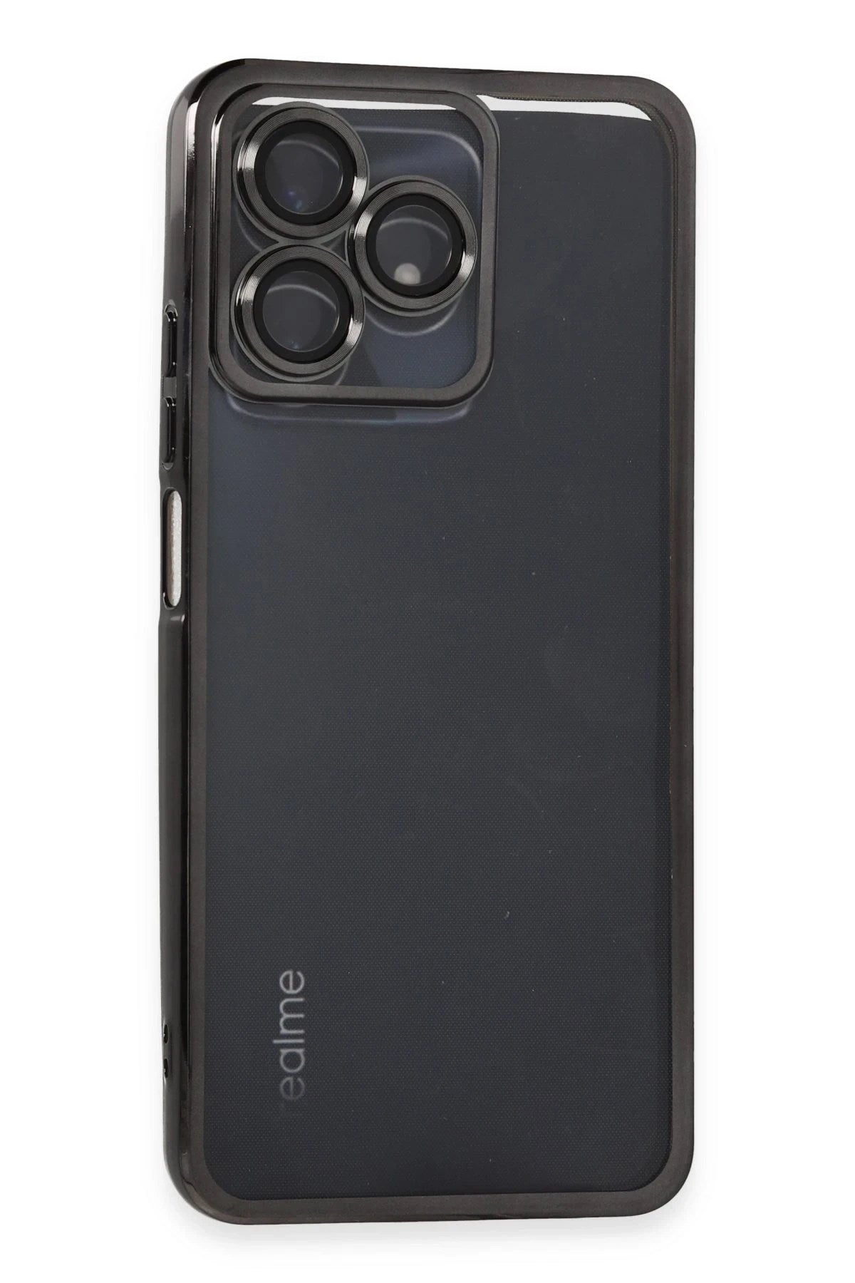 Mey İthalat® Realme C53 Kılıf Lensli Silikon - Siyah