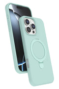 Mey İthalat® iPhone 16 Pro Max Regal Magsafe Standlı Kapak - Su Yeşili
