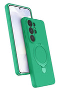 Mey İthalat® Samsung Galaxy S26 Ultra Regal Magsafe Standlı Kapak - Yeşil