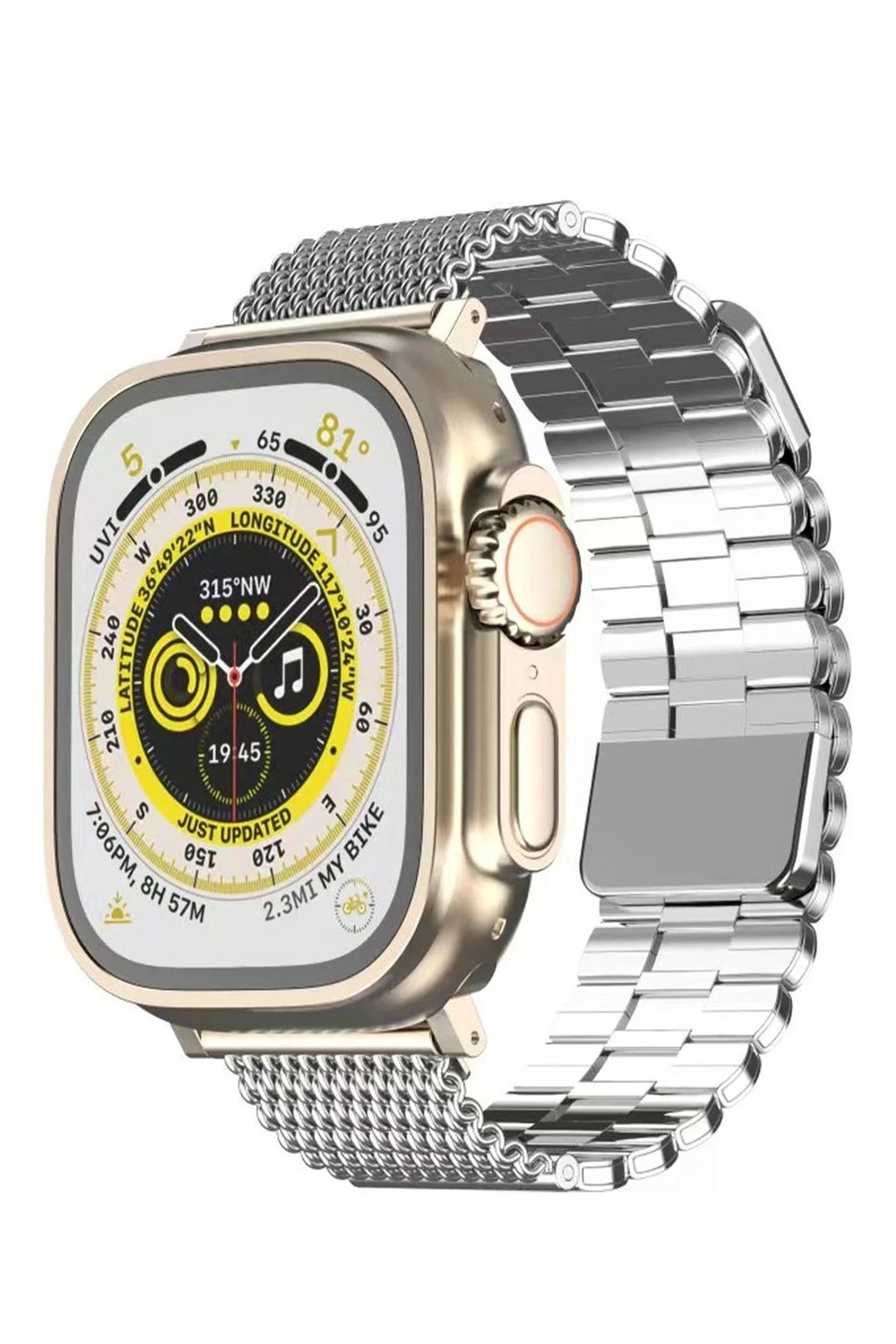 Mey İthalat® Watch 38mm Ascend Metal Kordon - Gümüş