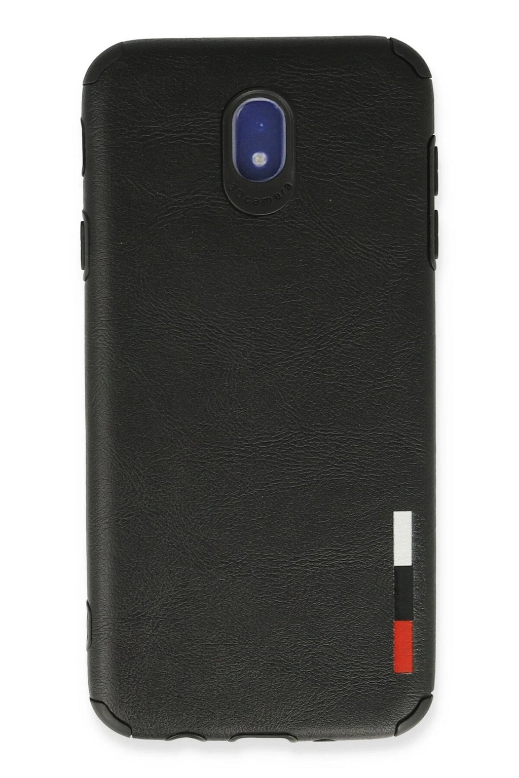 Mey İthalat® Samsung Galaxy J7 Pro / J730 Kılıf Loop Deri Silikon - Siyah