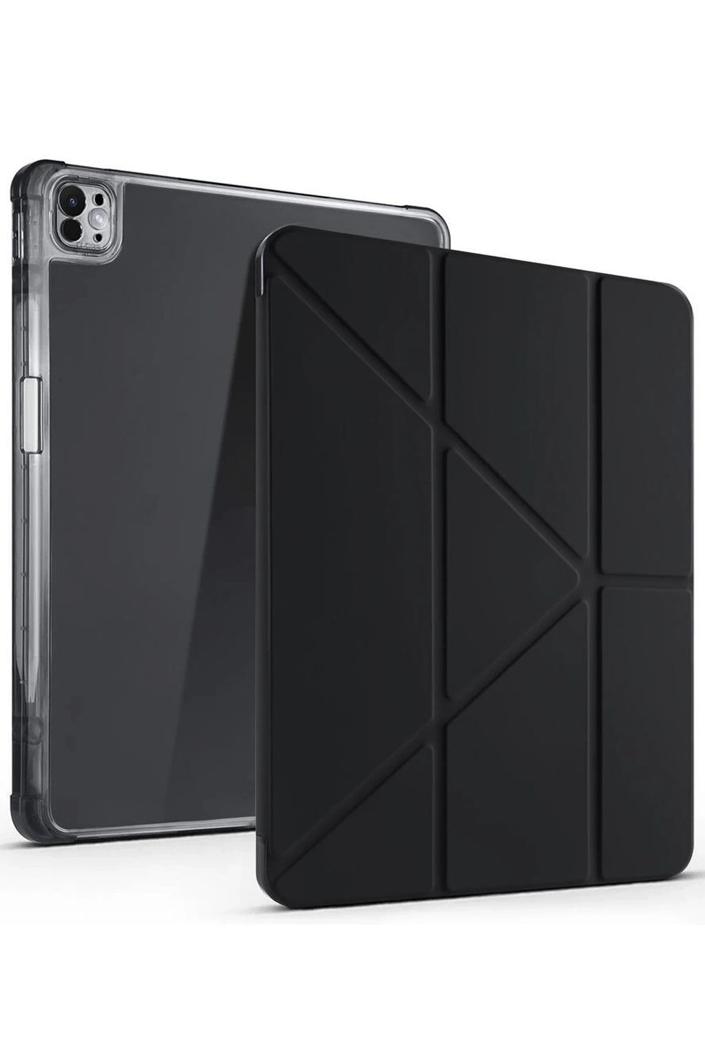 Mey İthalat® iPad Air 13 (2024) Kılıf Kalemlikli Mars Tablet Kılıfı - Siyah