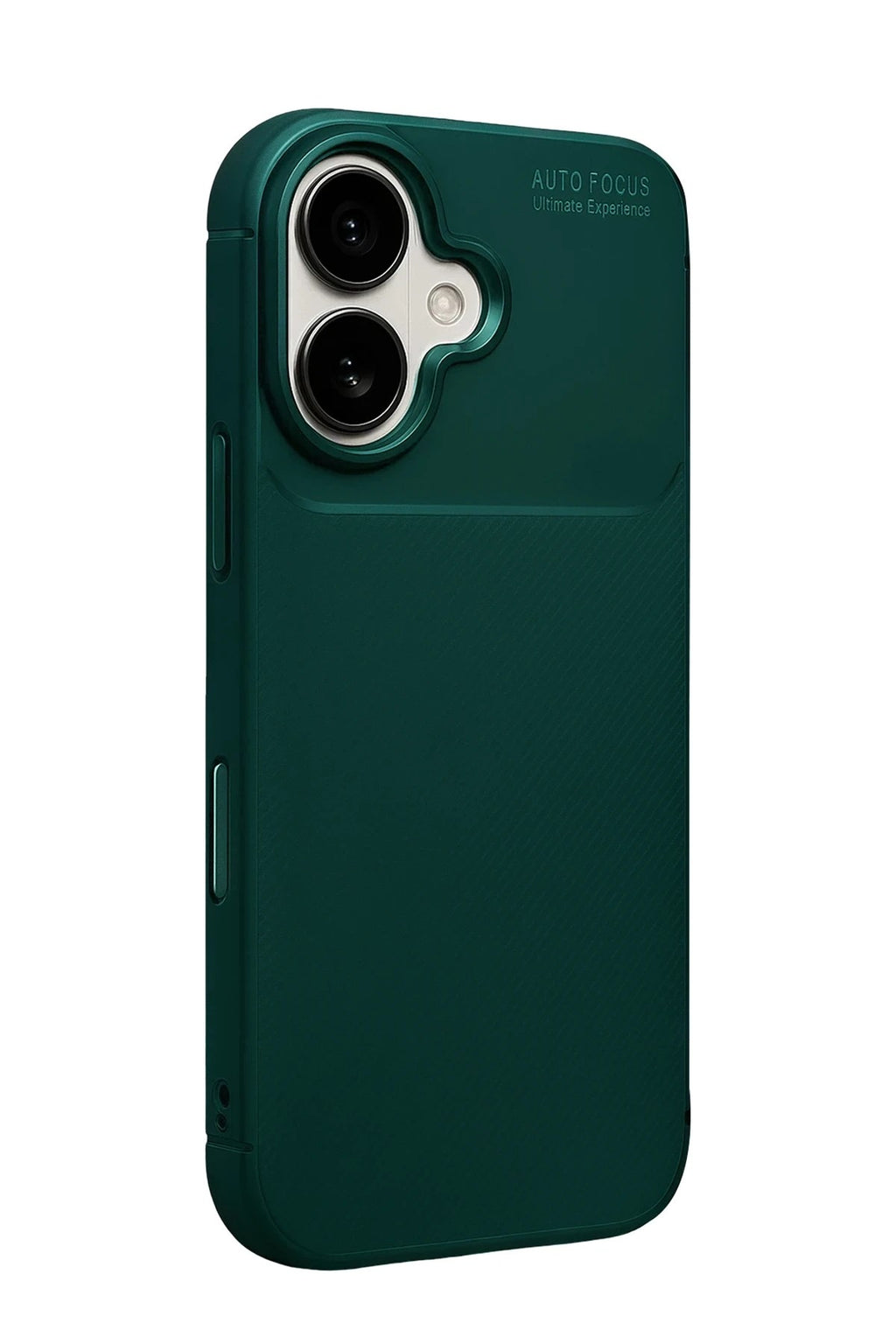 Mey İthalat® iPhone 17 Auto Focus Karbon Kapak - Koyu Yeşil
