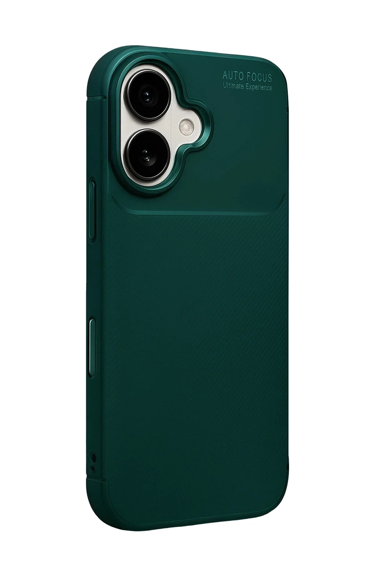 Mey İthalat® iPhone 17 Auto Focus Karbon Kapak - Koyu Yeşil