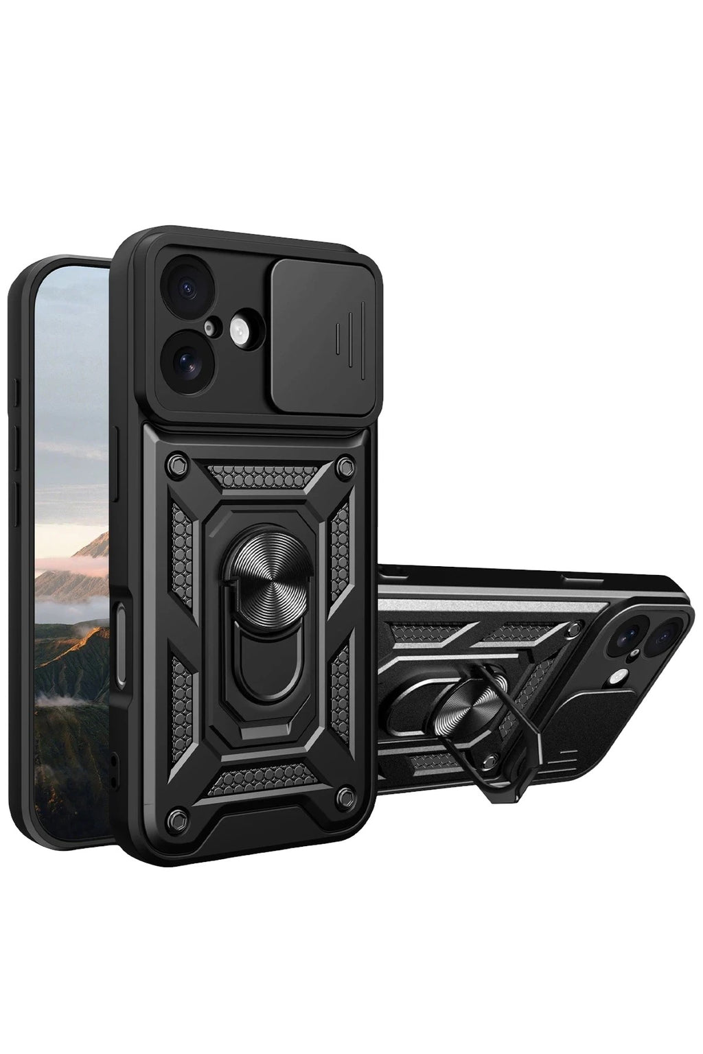 Mey İthalat® iPhone 17 Pars Lens Yüzüklü Silikon - Siyah