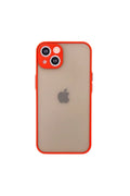 Mey İthalat® iPhone 14 Kılıf Montreal Silikon Kapak - Kırmızı