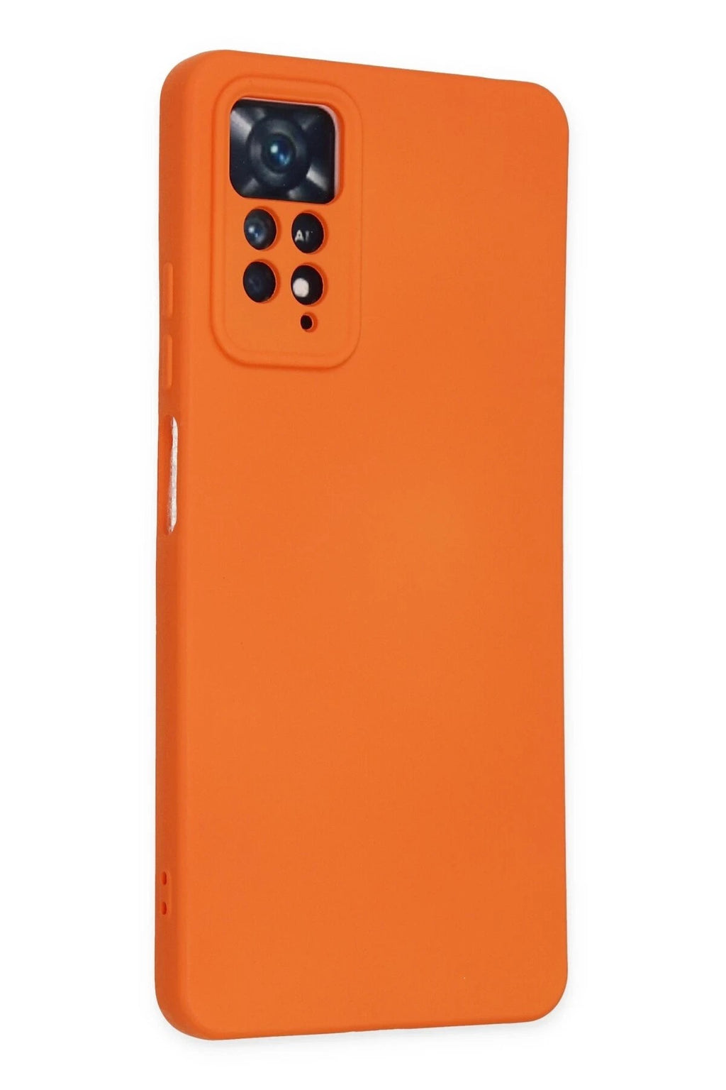 Mey İthalat® Redmi Note 11 Pro Kılıf Nano içi Kadife Silikon - Turuncu