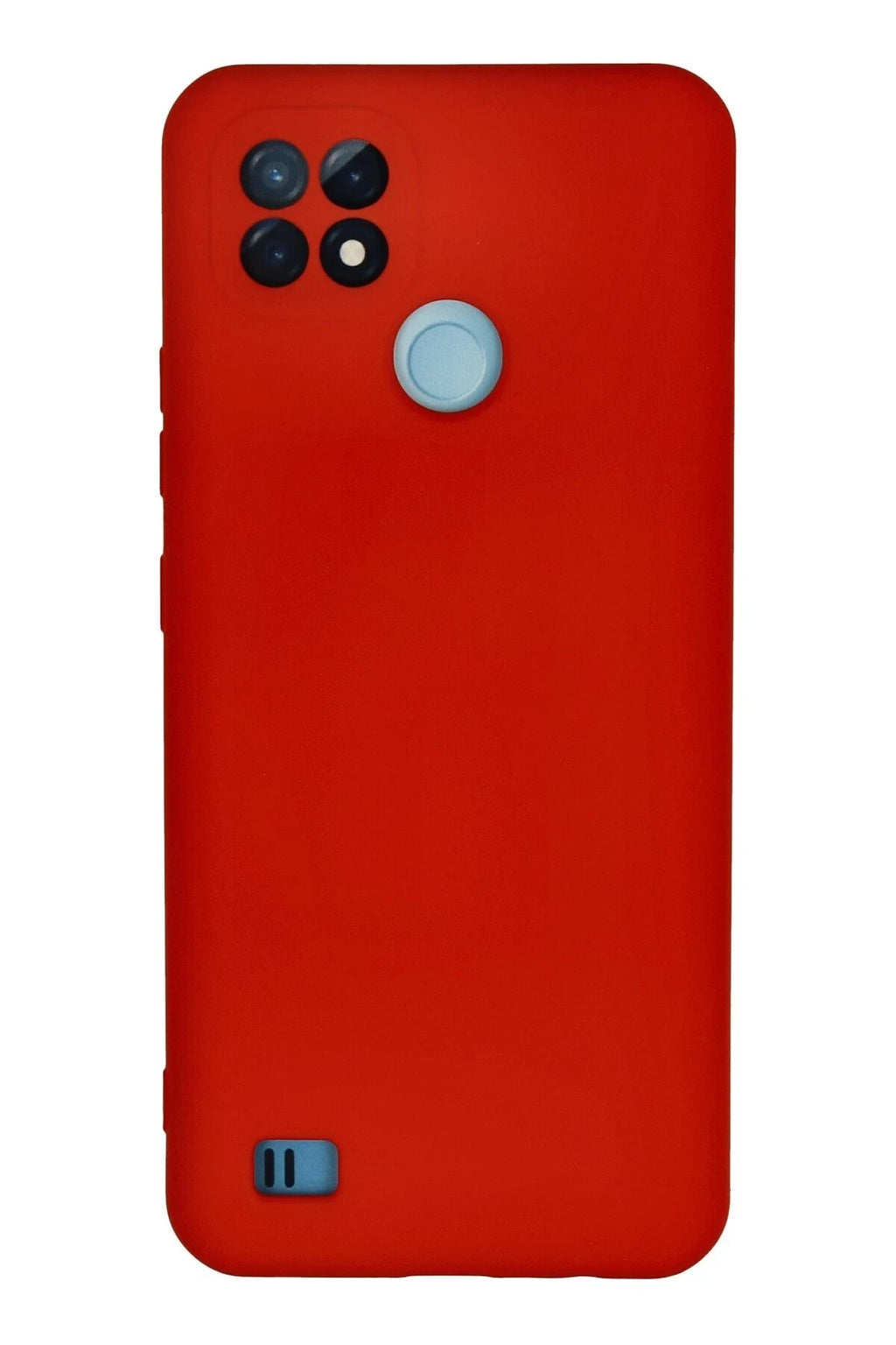 Mey İthalat® Realme C21 Kılıf Nano içi Kadife Silikon - Kırmızı