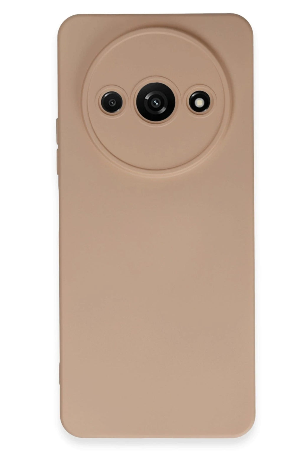 Mey İthalat® Redmi A3 4G Kılıf Nano içi Kadife Silikon - Pudra