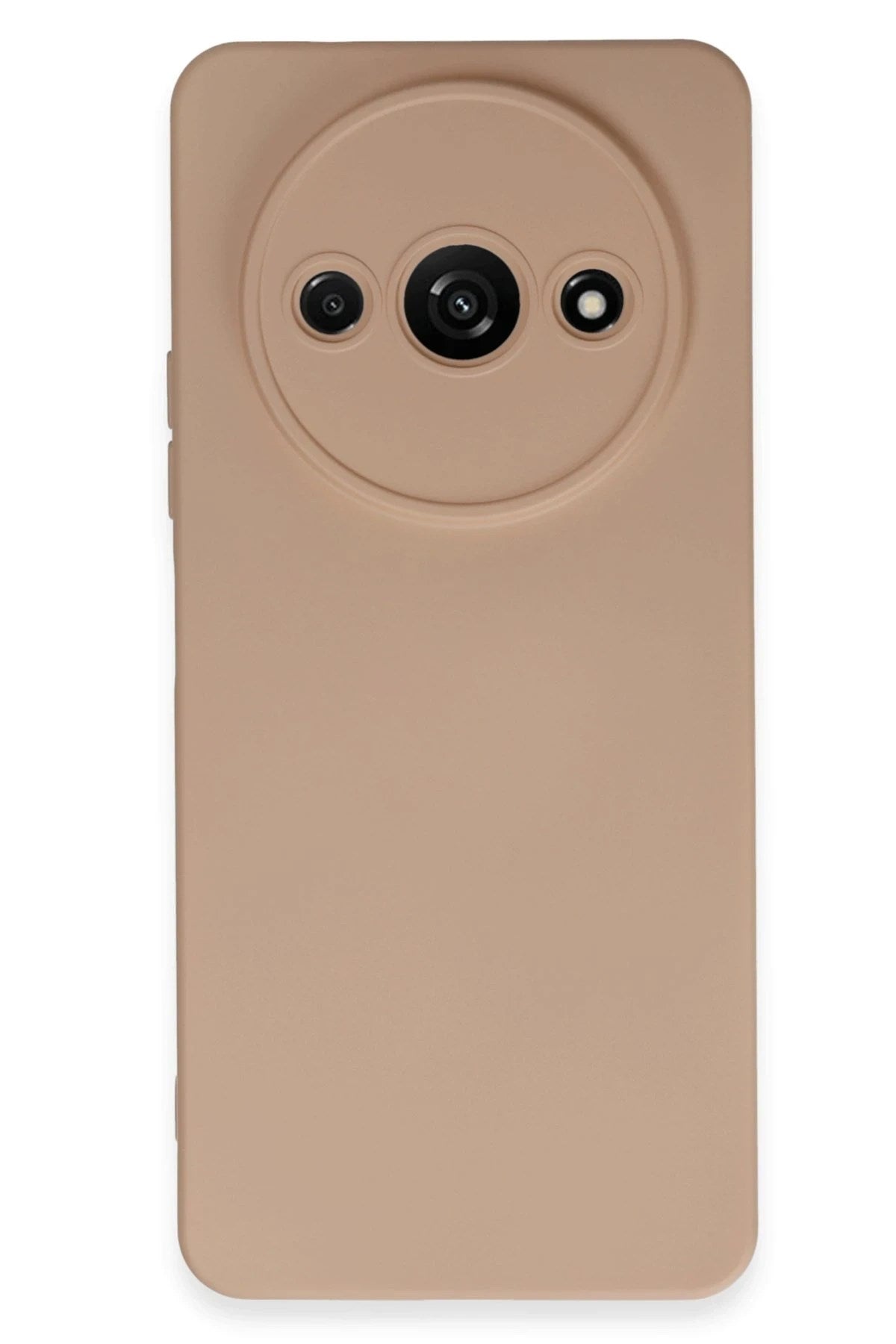 Mey İthalat® Redmi A3 4G Kılıf Nano içi Kadife Silikon - Pudra