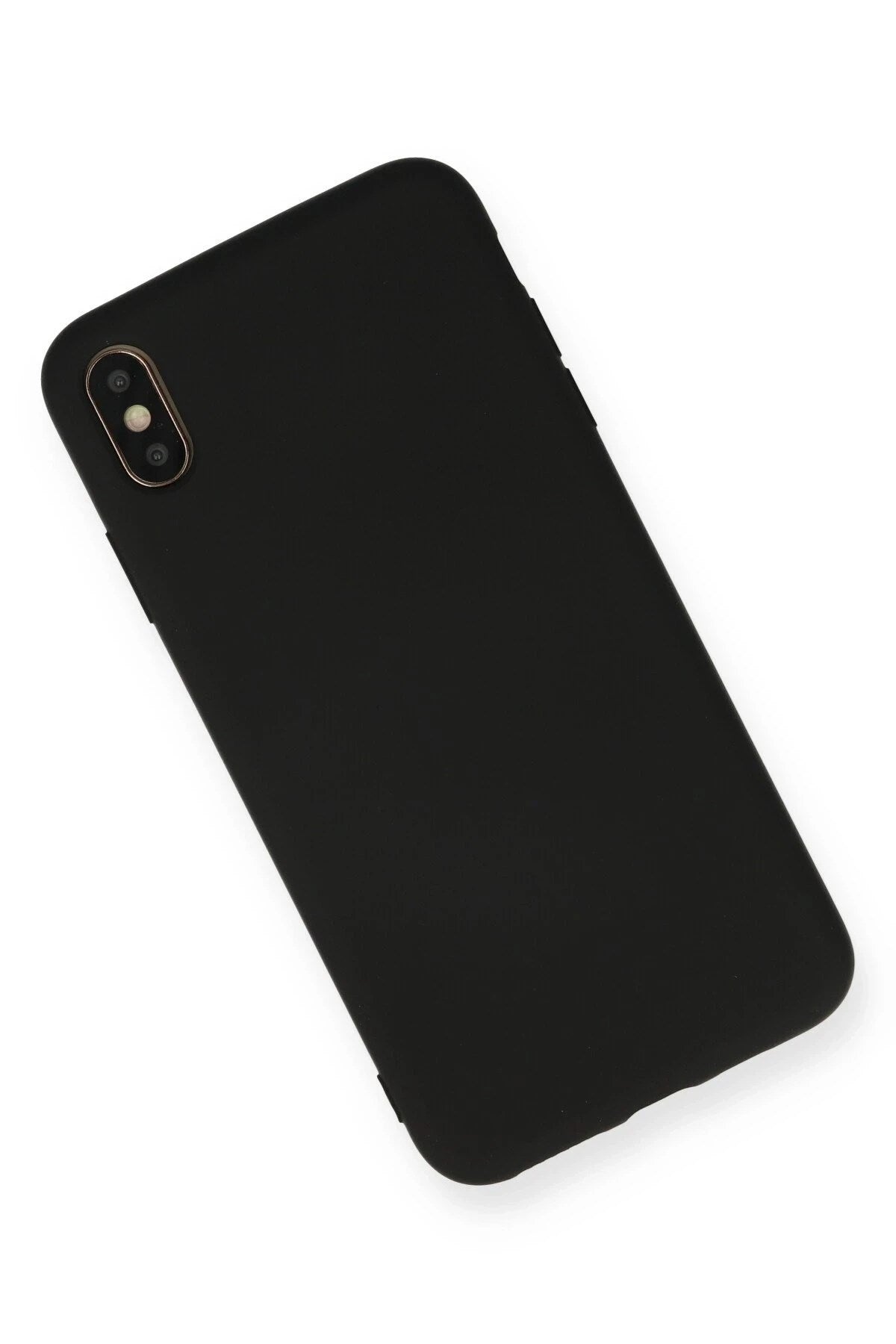 Mey İthalat® iPhone XS Max Kılıf Nano içi Kadife Silikon - Siyah