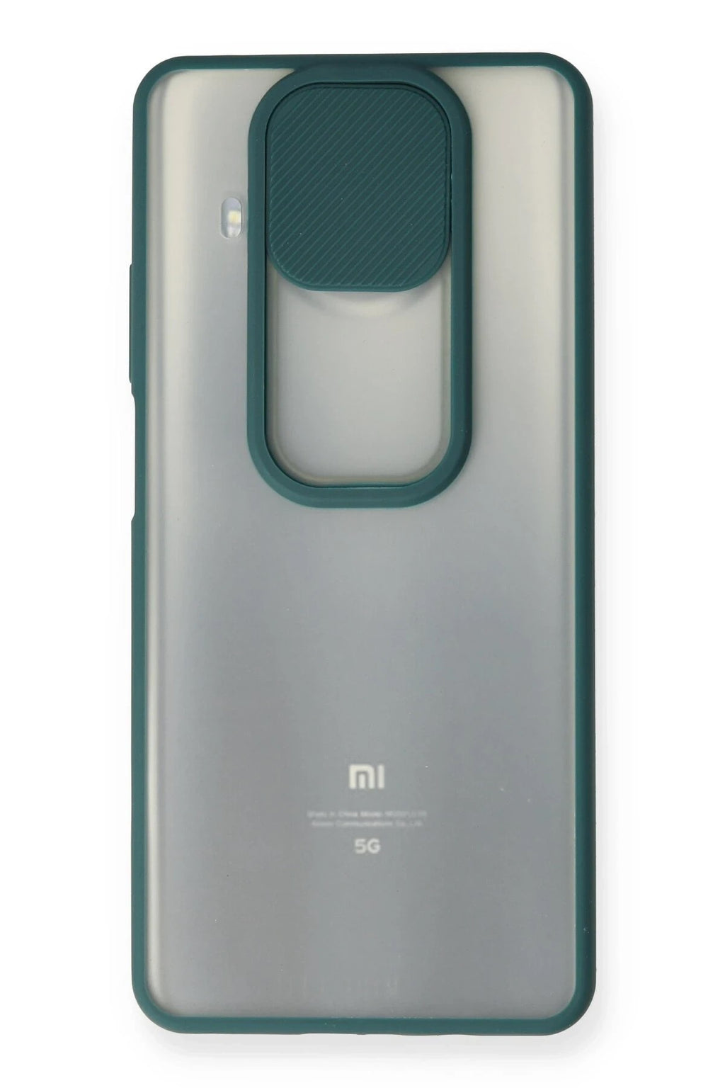 Mey İthalat® Mi 10T Lite Kılıf Palm Buzlu Kamera Sürgülü Silikon - Yeşil