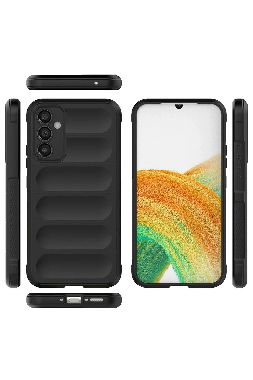 Mey İthalat® Samsung Galaxy A05S Kılıf Optimum Silikon - Siyah