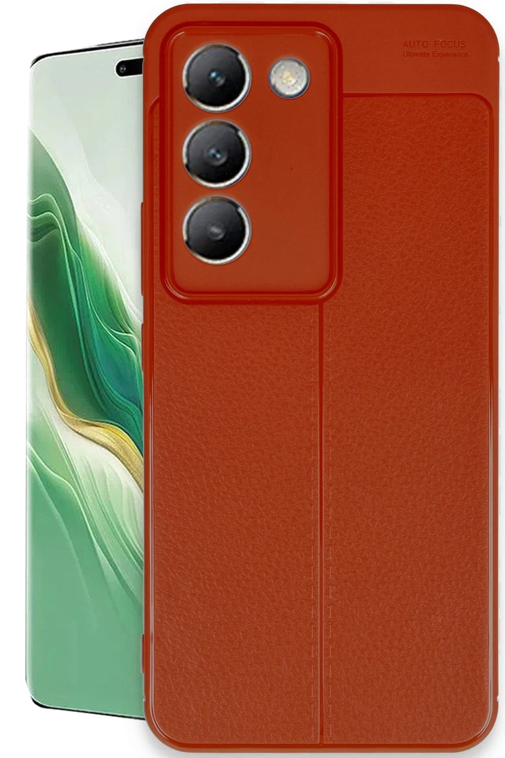 Mey İthalat® Vivo V30 Lite 4G Kılıf Auto Focus Kapak - Kırmızı