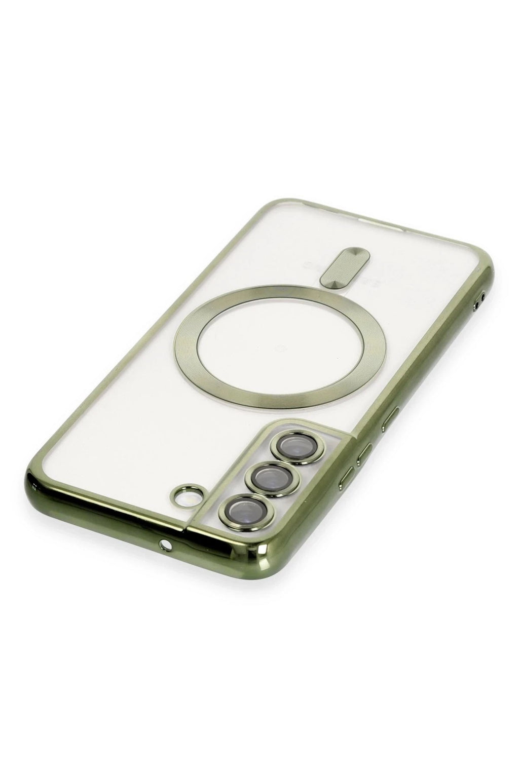 Mey İthalat® Samsung Galaxy S22 Kılıf Kross Magneticsafe Kapak - Koyu Yeşil