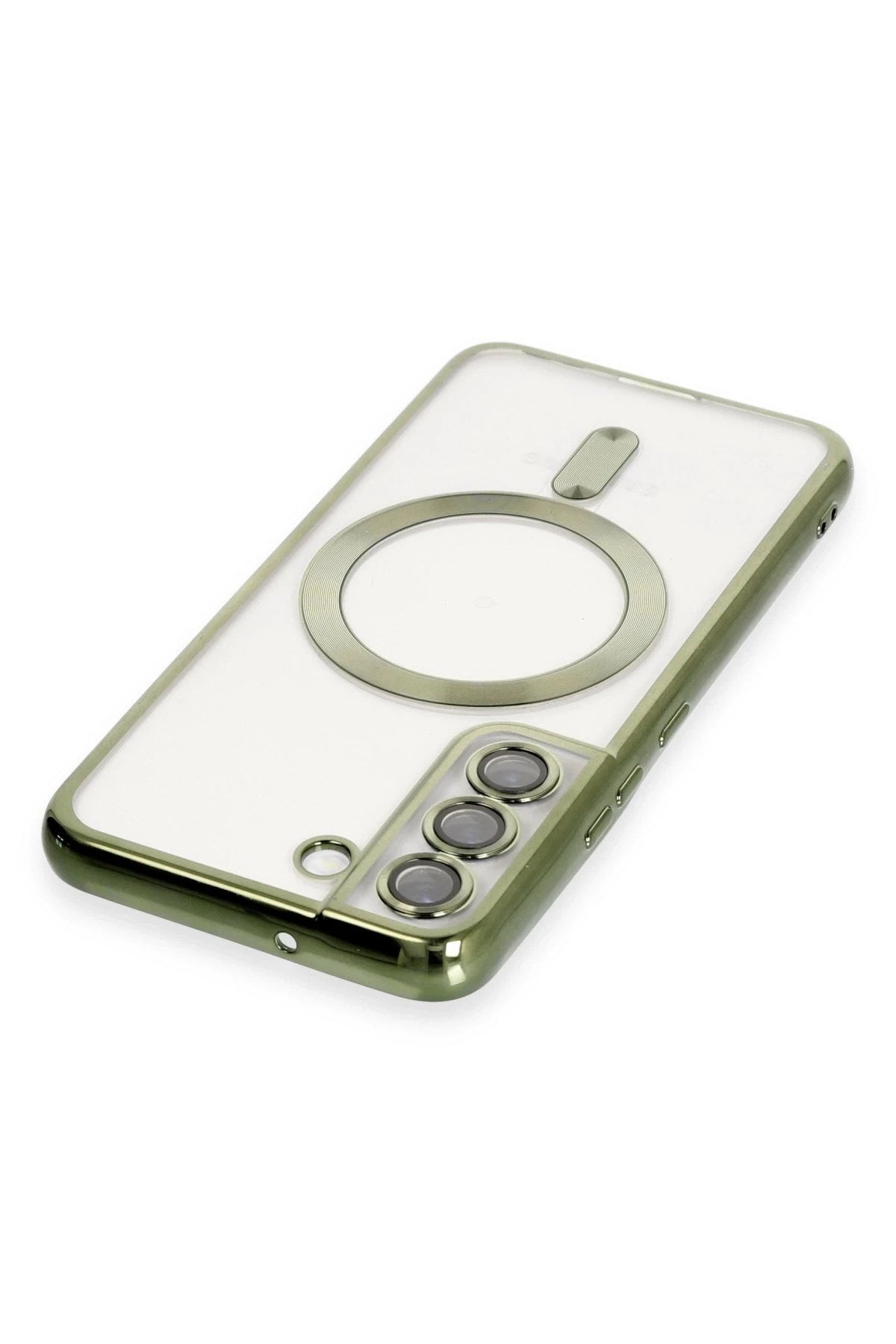 Mey İthalat® Samsung Galaxy S22 Kılıf Kross Magneticsafe Kapak - Koyu Yeşil