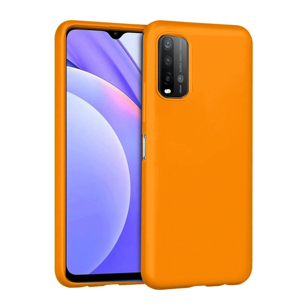 Mey İthalat® Redmi 9T Kılıf Nano içi Kadife Silikon - Turuncu