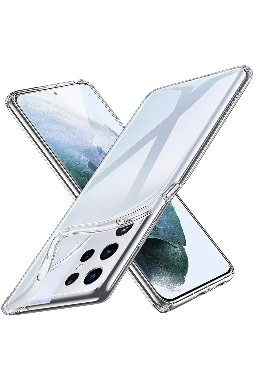 Mey İthalat® Samsung Galaxy S21 Ultra Kılıf Lüx Şeffaf Silikon