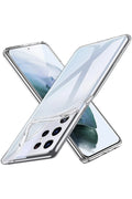 Mey İthalat® Samsung Galaxy S21 Ultra Kılıf Lüx Şeffaf Silikon