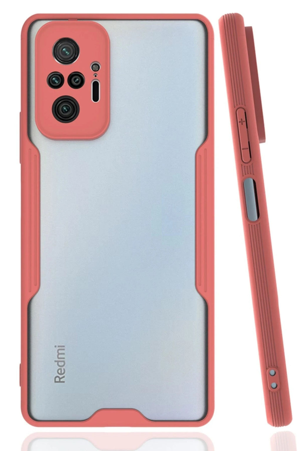 Mey İthalat® Redmi Note 10 Pro Kılıf Platin Silikon - Pembe