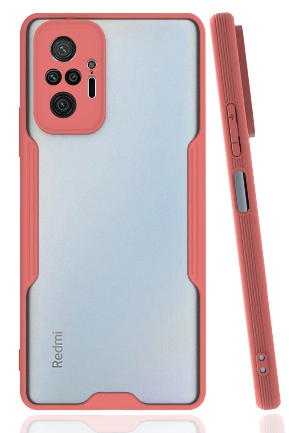 Mey İthalat® Redmi Note 10 Pro Kılıf Platin Silikon - Pembe