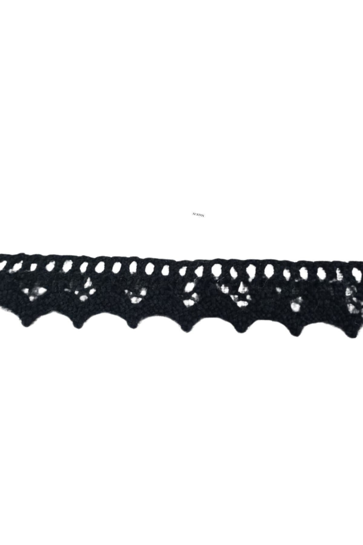 Kopanaki Dantel En 1,5 Cm Siyah 10 Metre