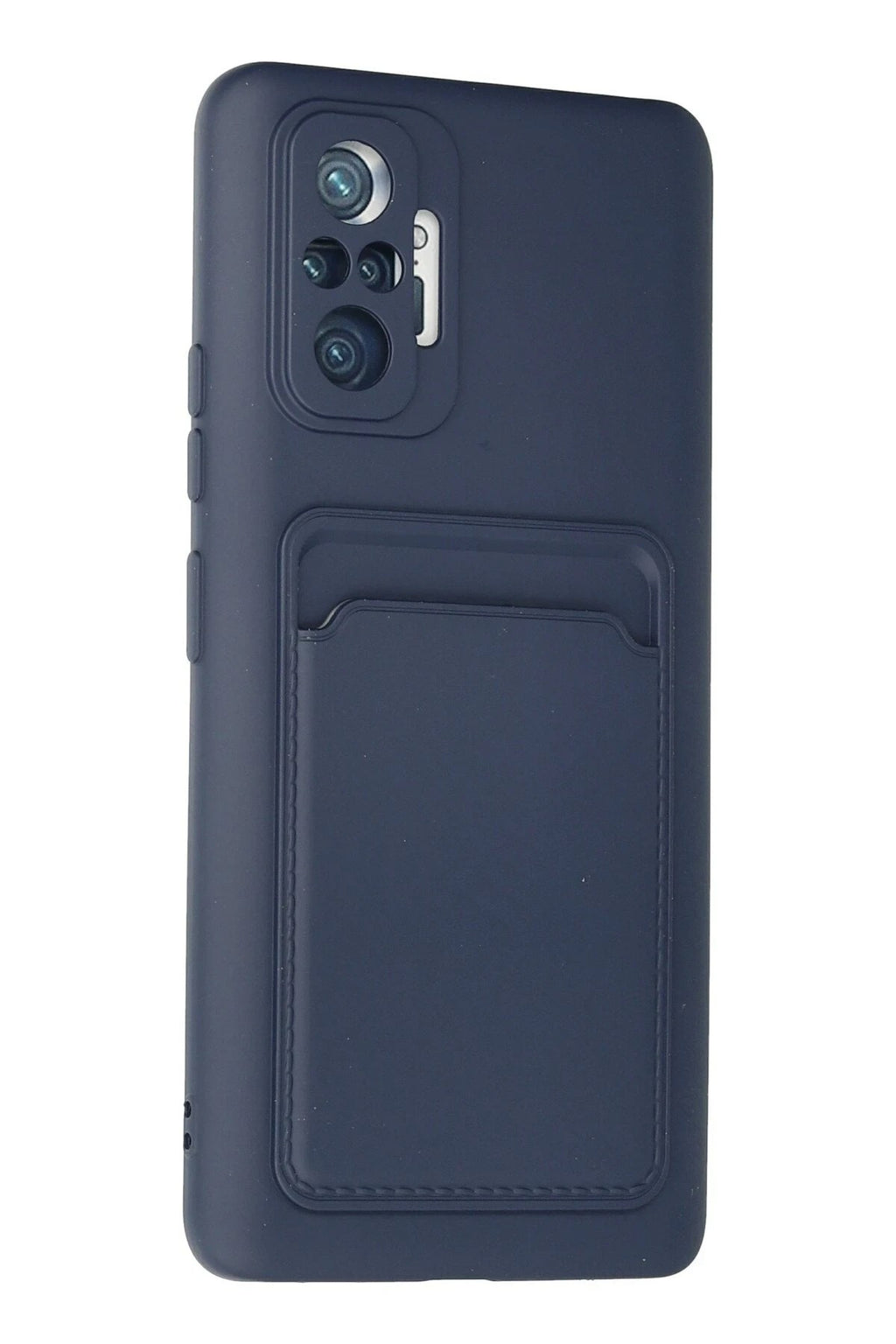Mey İthalat® Redmi Note 10 Pro Kılıf Kelvin Kartvizitli Silikon - Lacivert