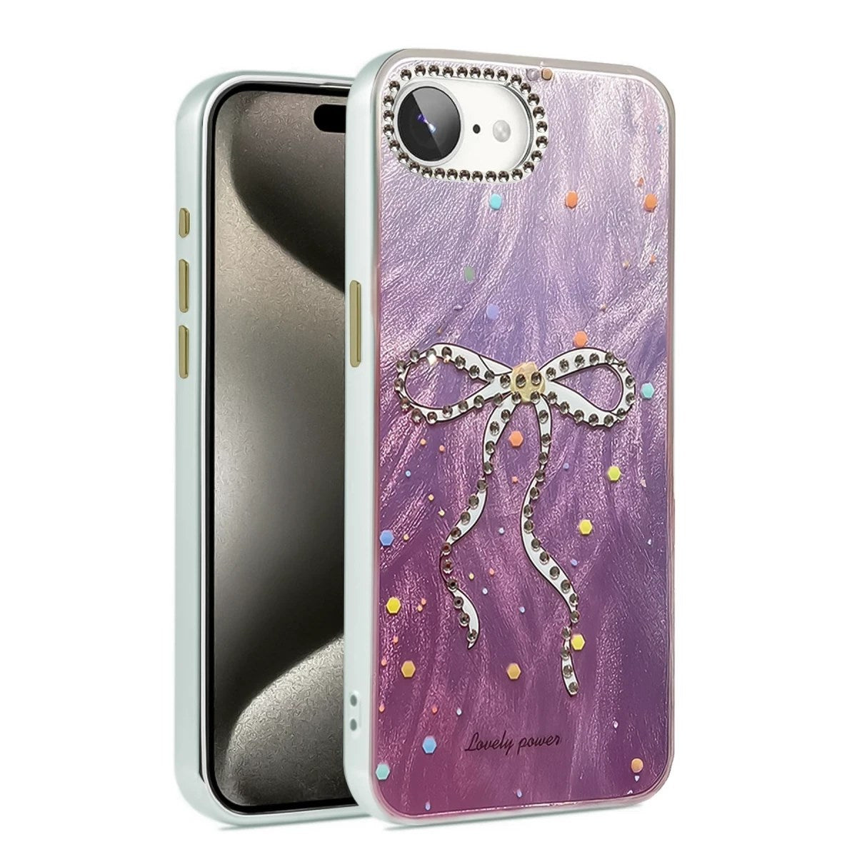 Mey İthalat® iPhone 16E Kılıf Blade Aynalı Desenli Kapak - Desen 1