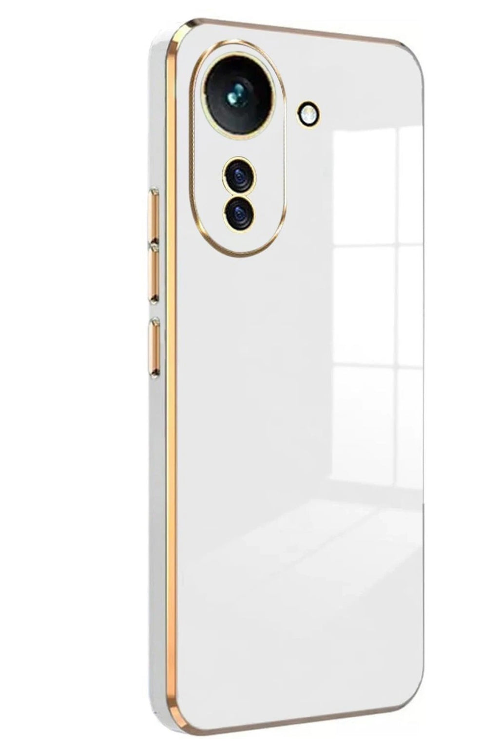 Mey İthalat® Redmi 13C Kılıf Volet Silikon - Beyaz