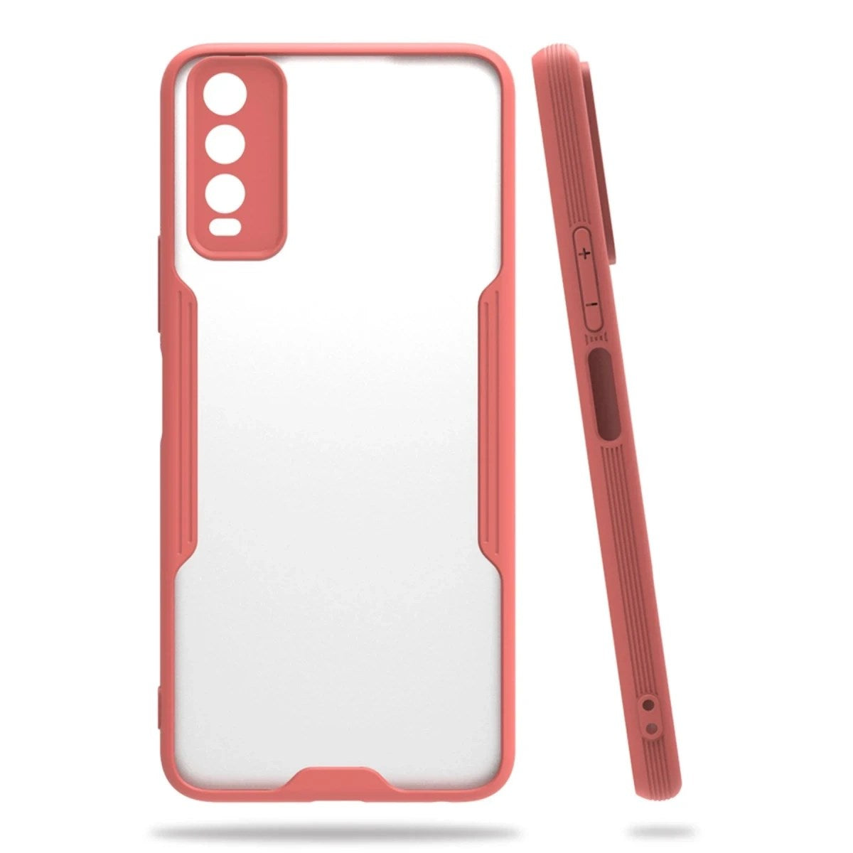 Mey İthalat® Vivo Y11S Kılıf Platin Silikon - Pembe