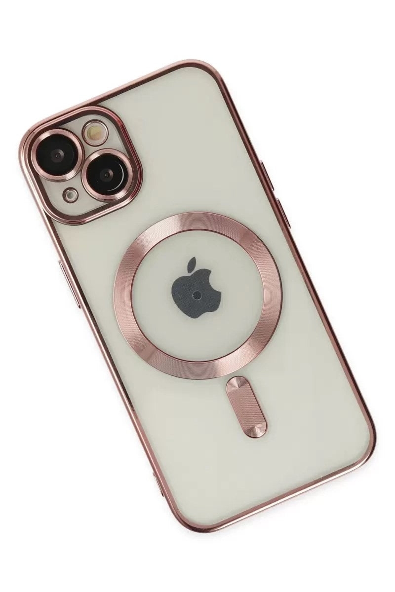 Mey İthalat® iPhone 14 Kılıf Kross Magneticsafe Kapak - Rose