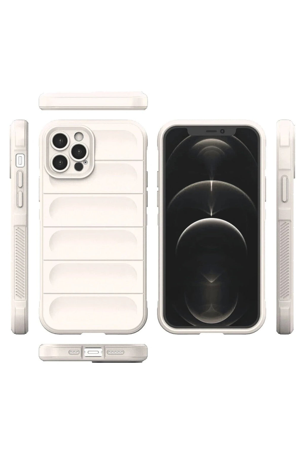 Mey İthalat® iPhone 12 Pro Kılıf Optimum Silikon - Krem