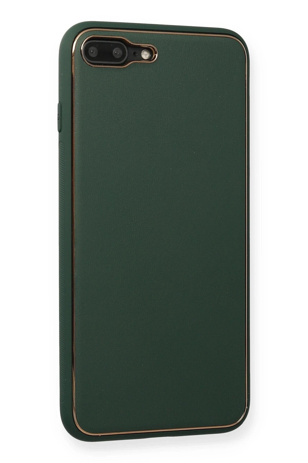 Mey İthalat® iPhone 7 Plus Kılıf Coco Deri Silikon Kapak - Yeşil