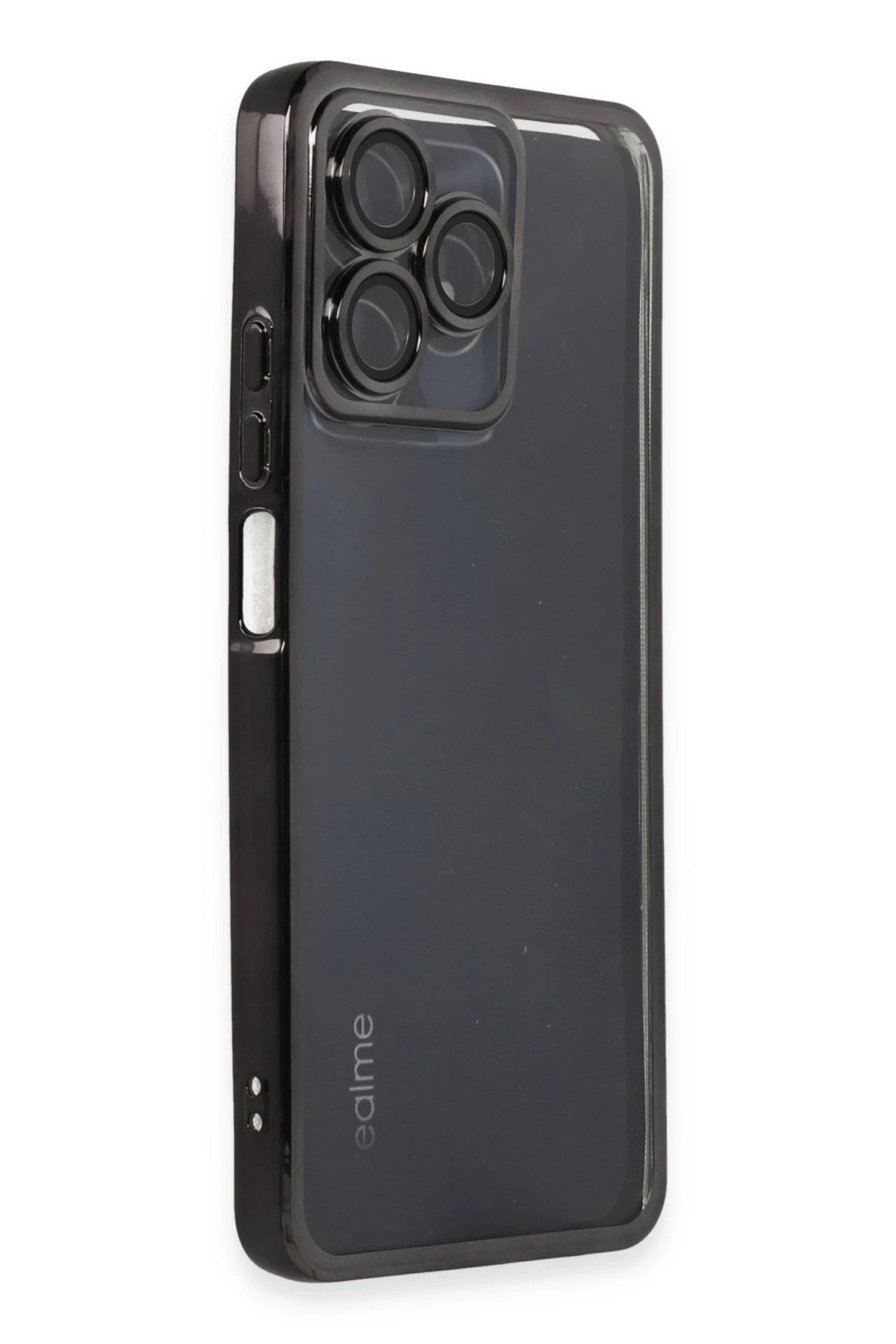 Mey İthalat® Realme C53 Kılıf Lensli Silikon - Siyah