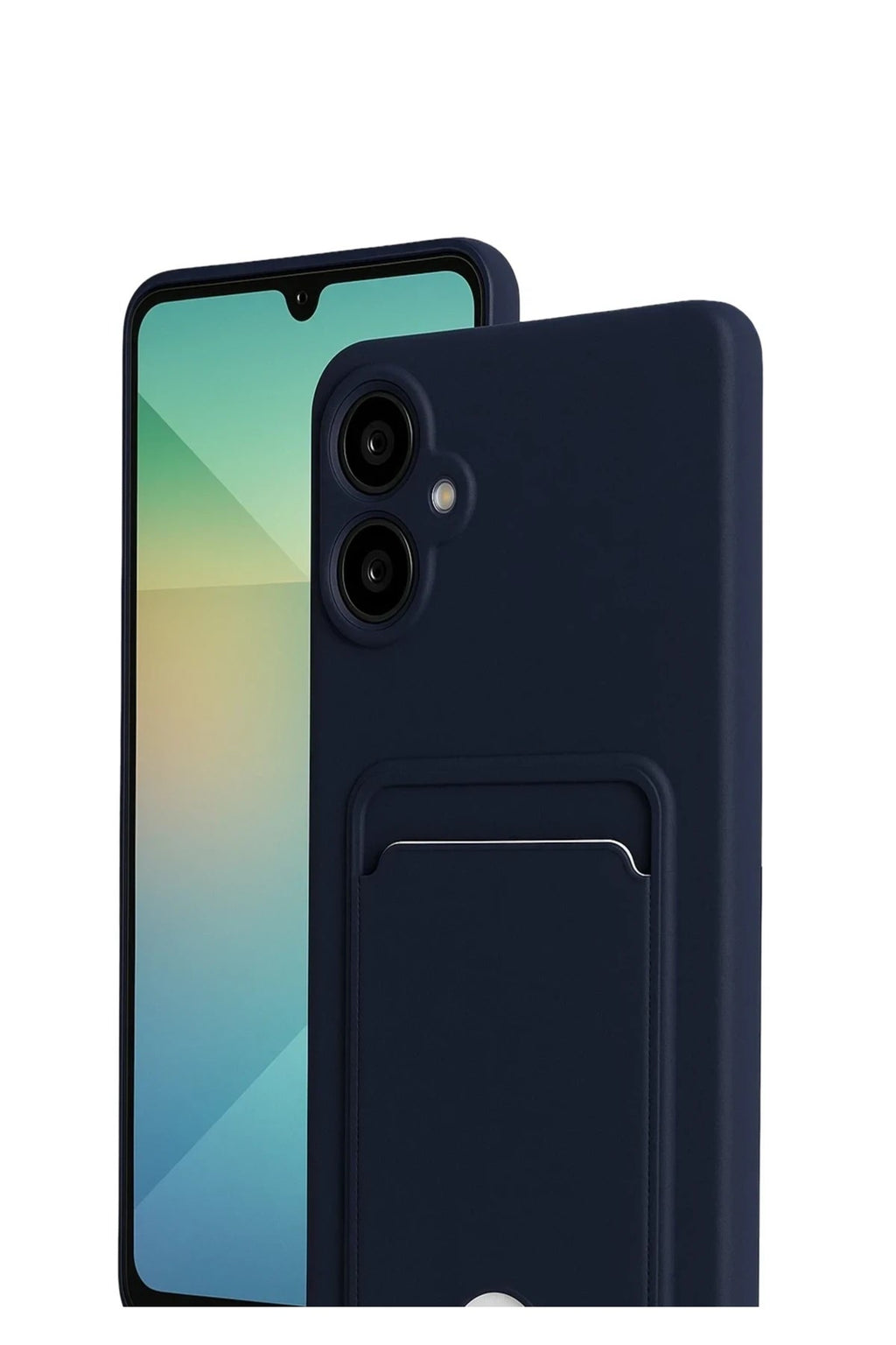 Mey İthalat® Samsung Galaxy A07 4G Kelvin Kartvizitli Silikon - Lacivert
