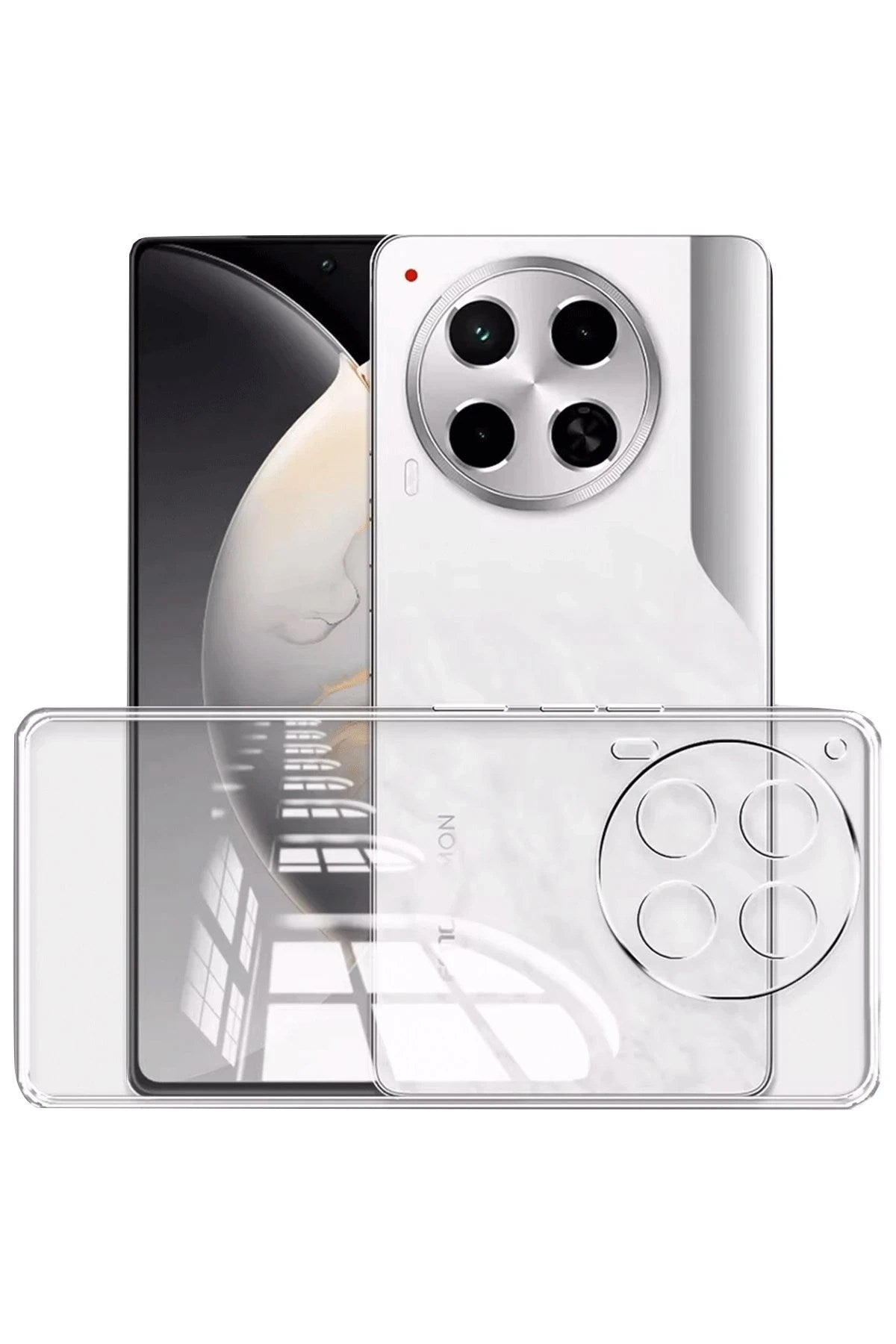 Mey İthalat® Tecno Camon 30 Kılıf Lüx Şeffaf Silikon