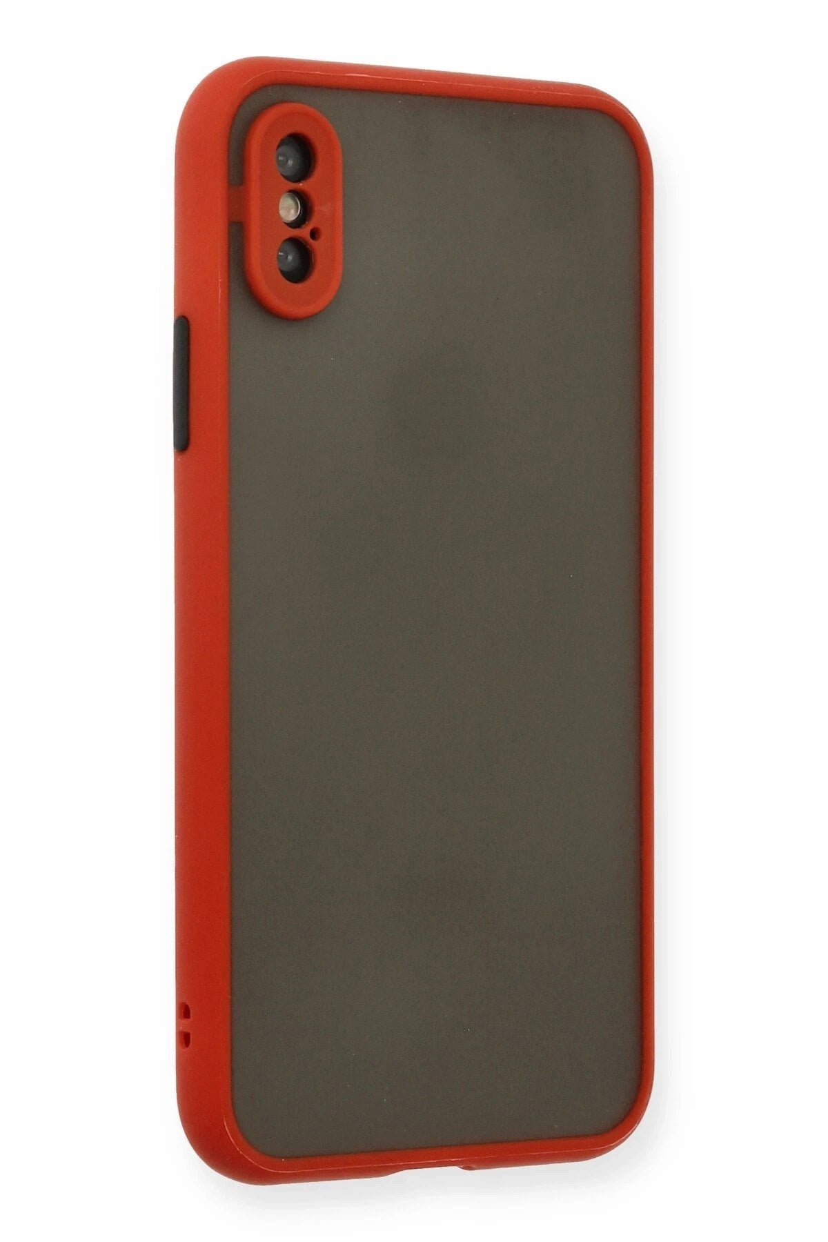 Mey İthalat® iPhone X Kılıf Montreal Silikon Kapak - Kırmızı