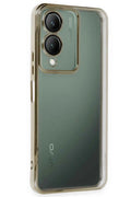 Mey İthalat® Vivo Y17S Kılıf Lensli Silikon - Gold