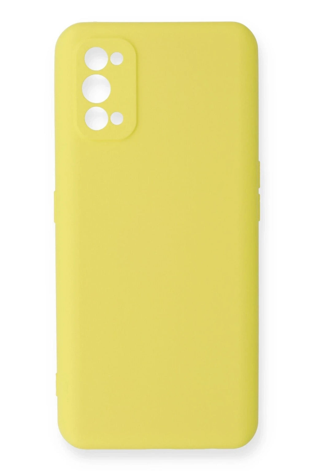 Mey İthalat® Realme 7 Pro Kılıf Nano içi Kadife Silikon - Sarı
