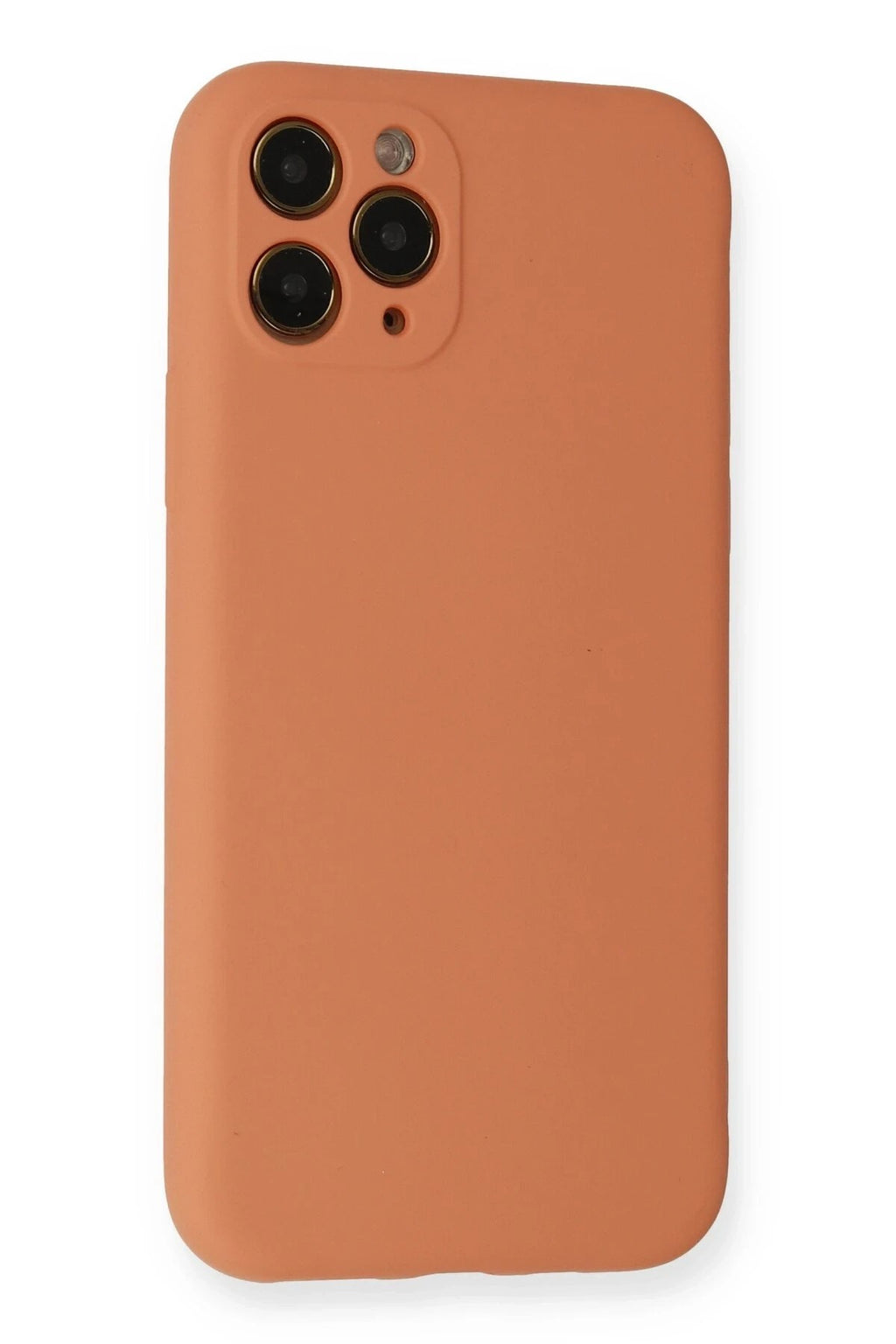 Mey İthalat® iPhone 11 Pro Kılıf Nano içi Kadife Silikon - Mat Turuncu