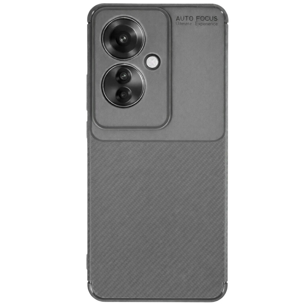 Mey İthalat® Reno 11F Kılıf Auto Focus Karbon Kapak - Gri