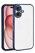 Mey İthalat® iPhone 17 Lensli Silikon - Lacivert