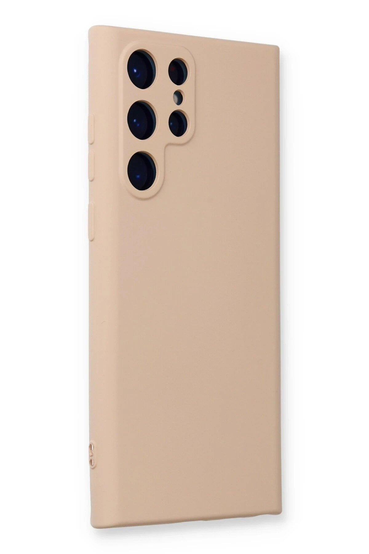 Mey İthalat® Samsung Galaxy S22 Ultra Kılıf Nano içi Kadife Silikon - Pudra
