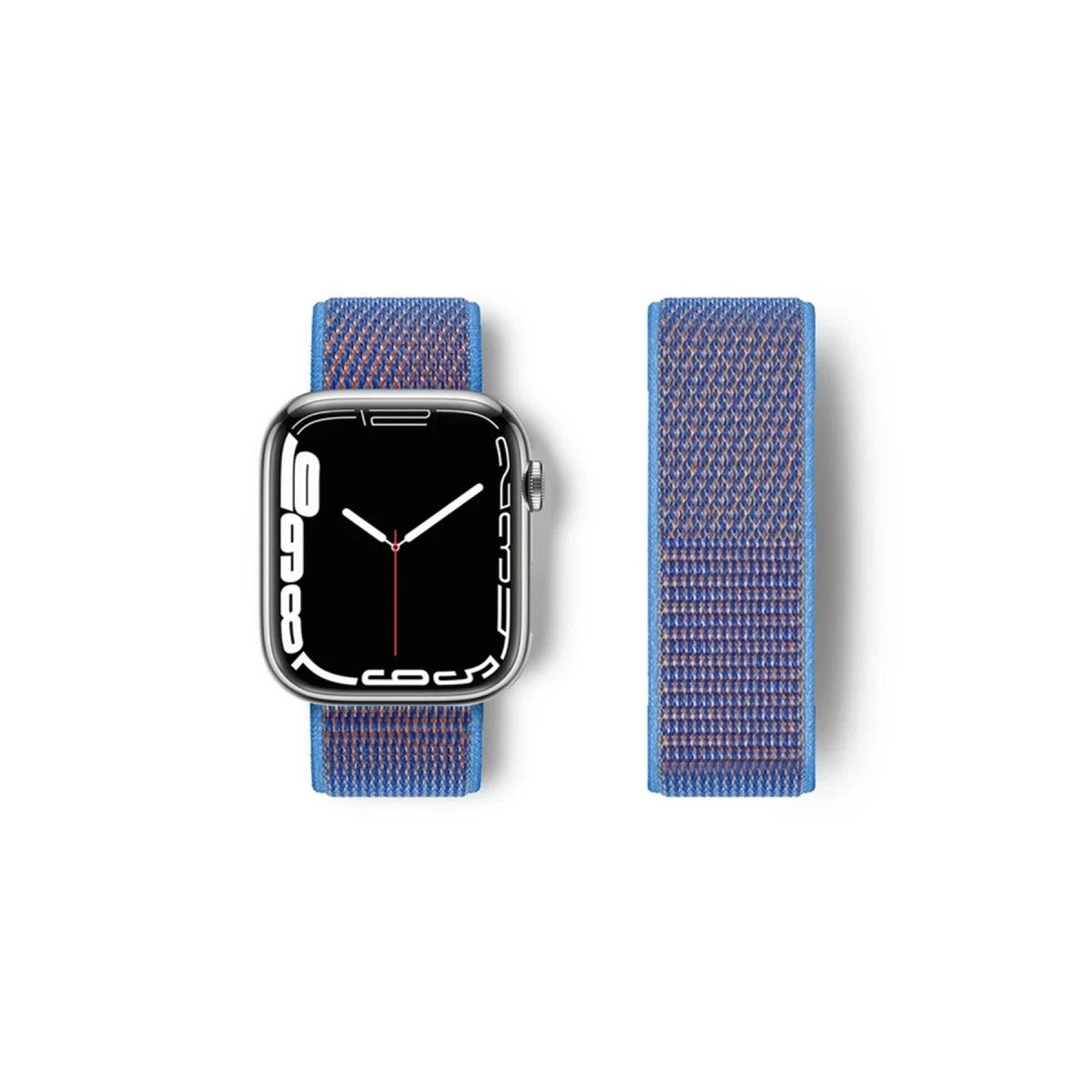Mey İthalat® Watch 42mm Hasırlı Cırtcırtlı Kordon - Mor